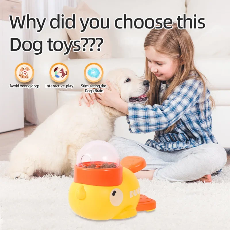 2-in-1 Interactive Dog Toy Automatic Treat Dispenser